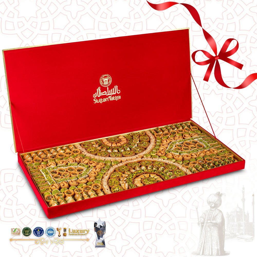 حلو عربي مشكل علبة مخمل ملكي 4 كغ